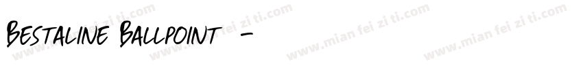 Bestaline Ballpoint字体字体转换